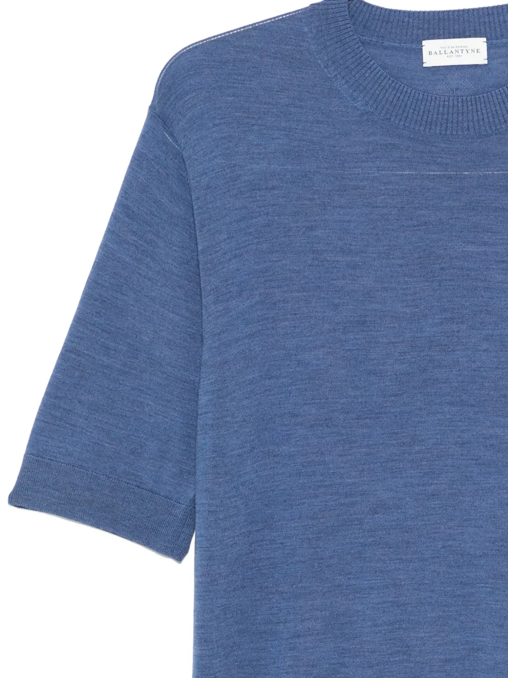 Ballantyne T-shirt met ronde hals Blauw