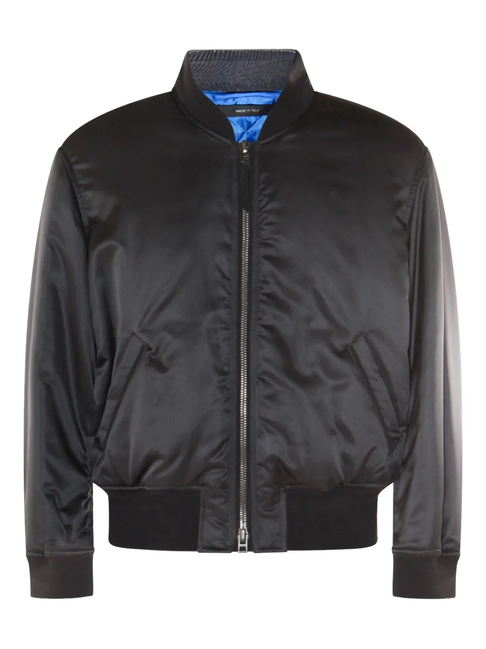TOM FORD satin bomber jacket - ブラック TOM FORD satin bomber jacket - ブラック