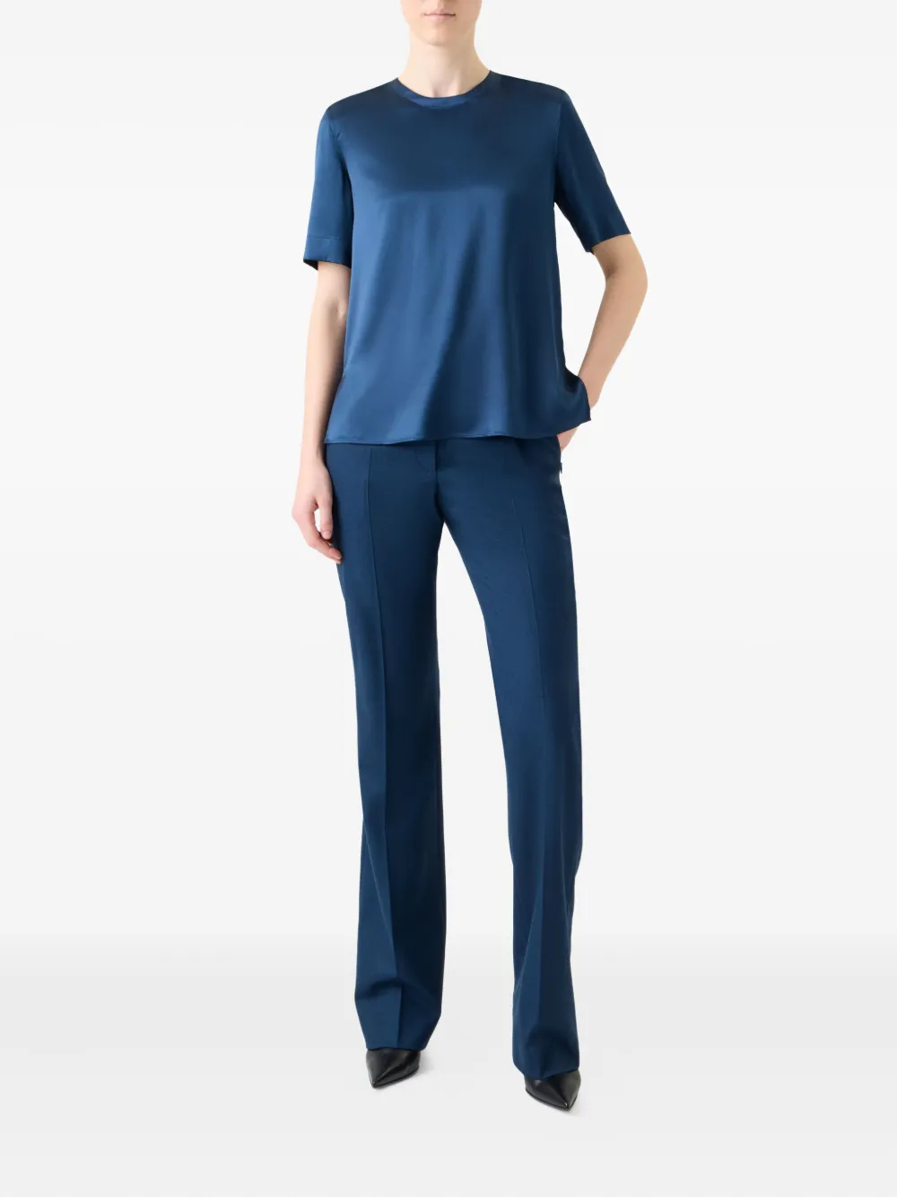 Akris short-sleeve top - Blauw