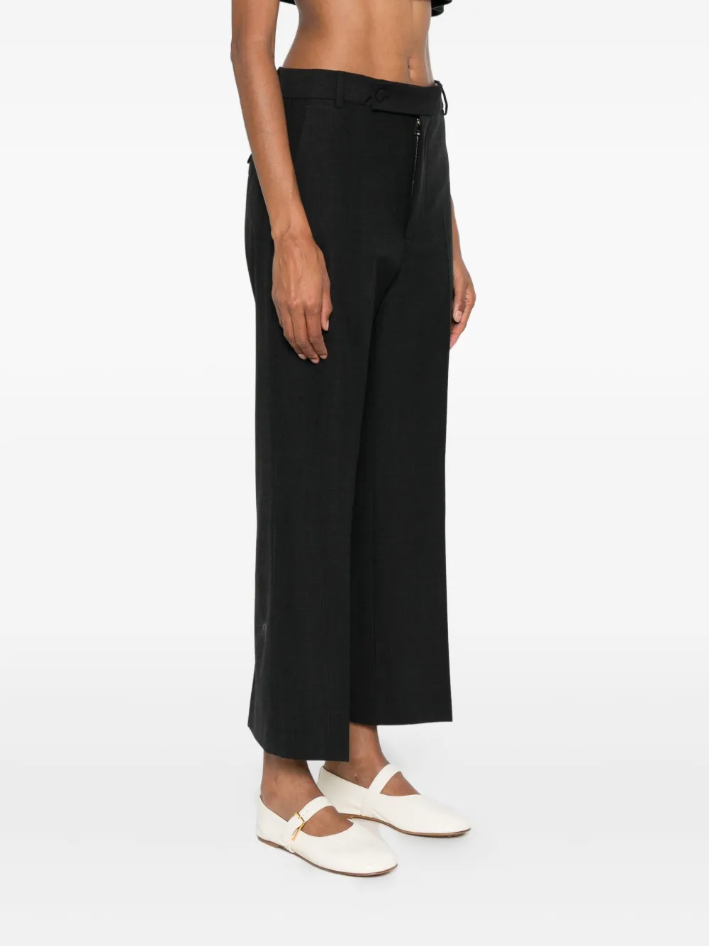Plan C Hose Mit Geradem Bein In Black