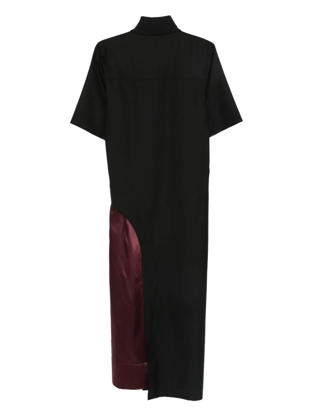 Plan C Panelled Midi Dress In Black