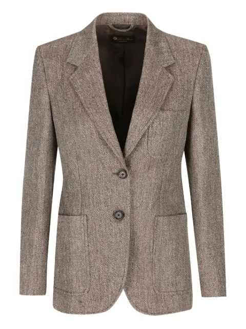 Loro Piana herringbone-pattern blazer 