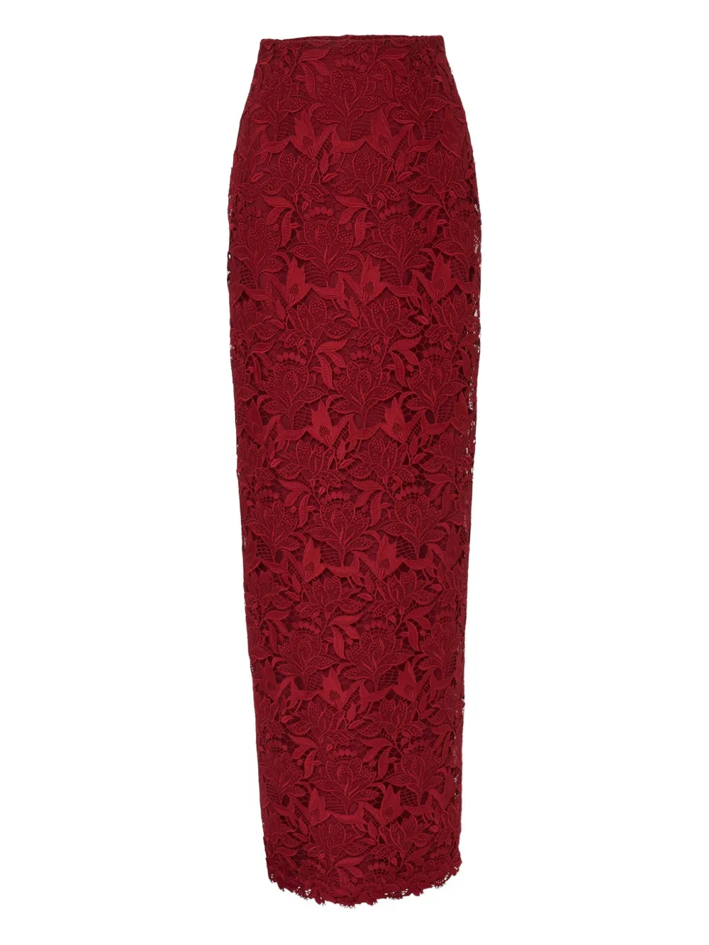 Carolina Herrera floral-lace maxi skirt | Red | Image 1