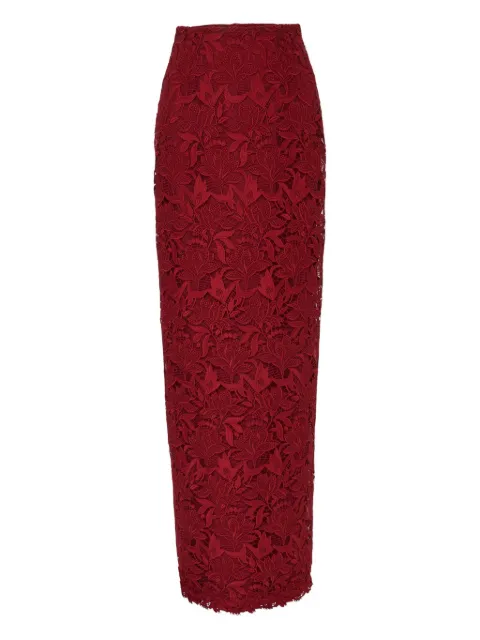 Carolina Herrera floral-lace maxi skirt