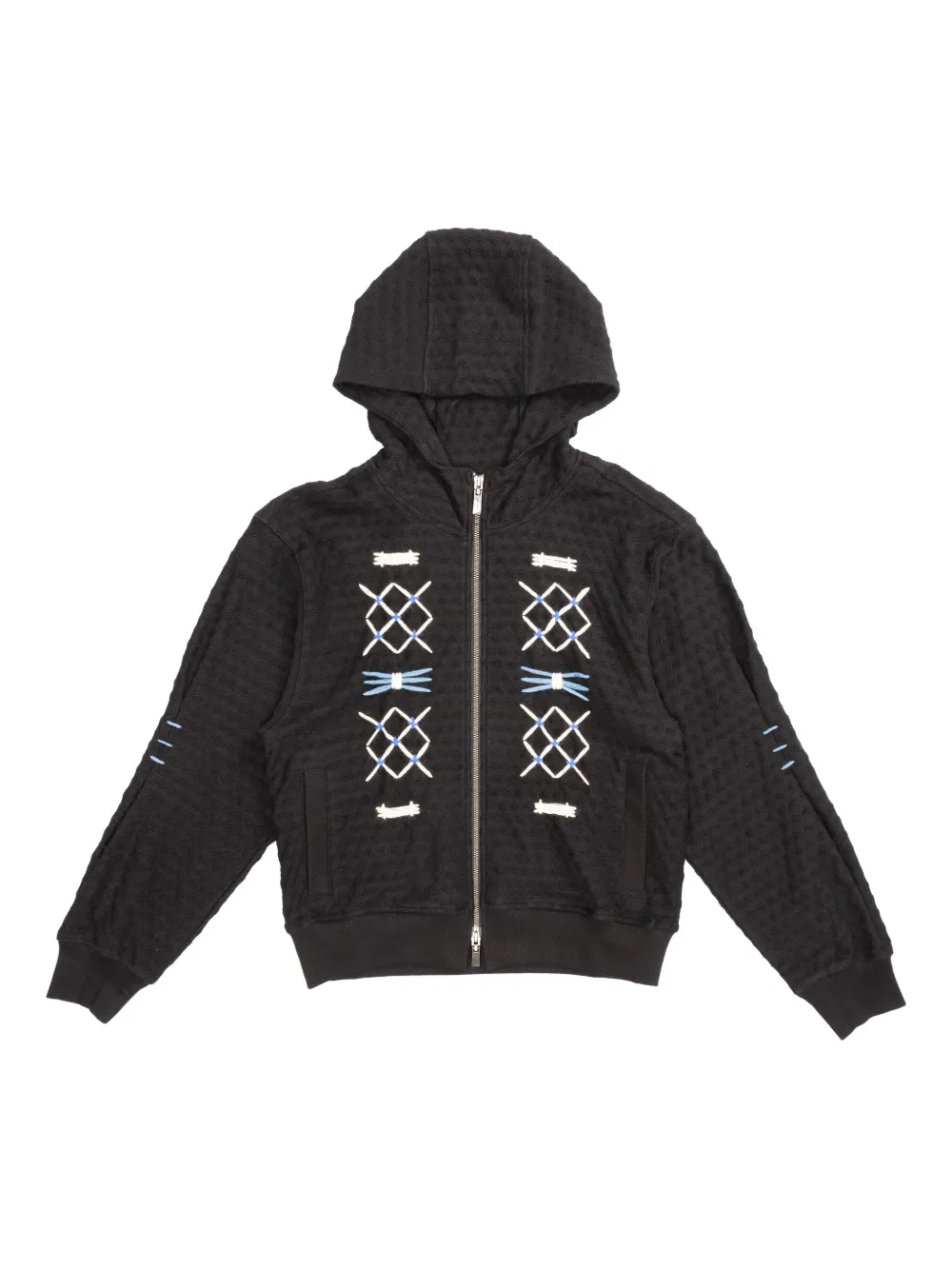 Ader Error quilted hoodie | Black | Image 1