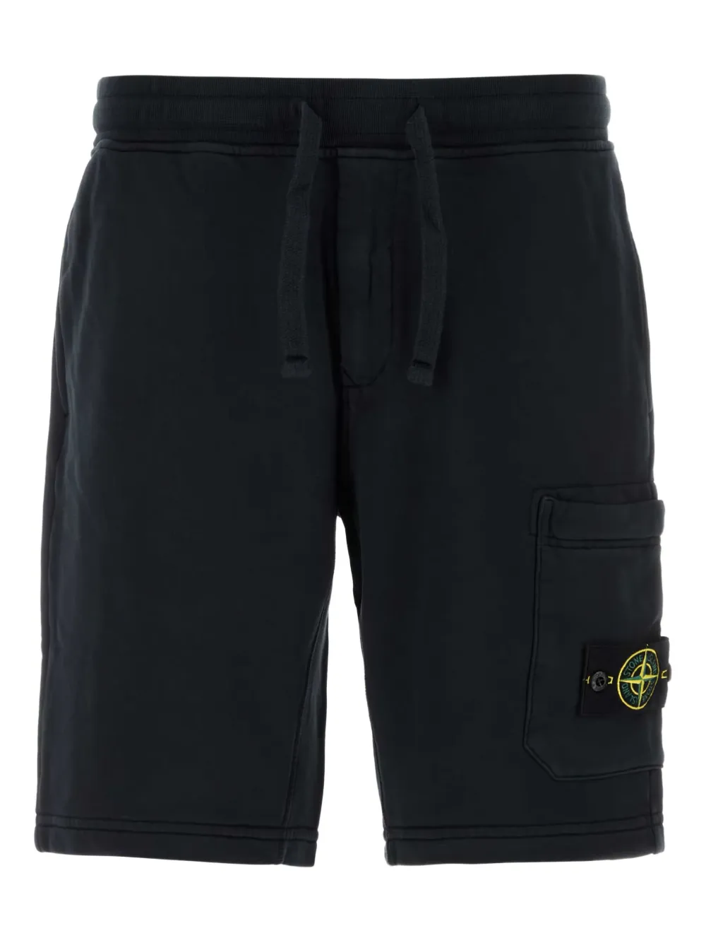 Stone Island logo-patch bermuda shorts - ブルー Stone Island logo-patch bermuda shorts - ブルー