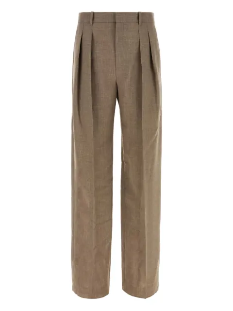 Saint Laurent pantalones de lana con pinzas