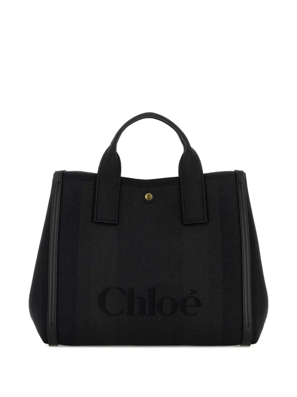 Chloé logo-embossed tote bag - Zwart