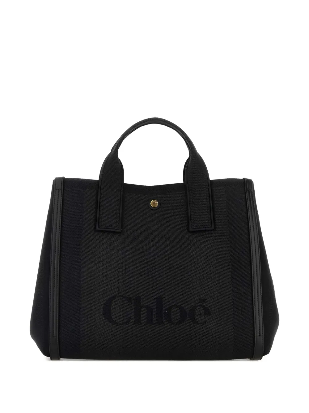 Chloé logo-embossed tote bag - ブラック Chloé logo-embossed tote bag - ブラック