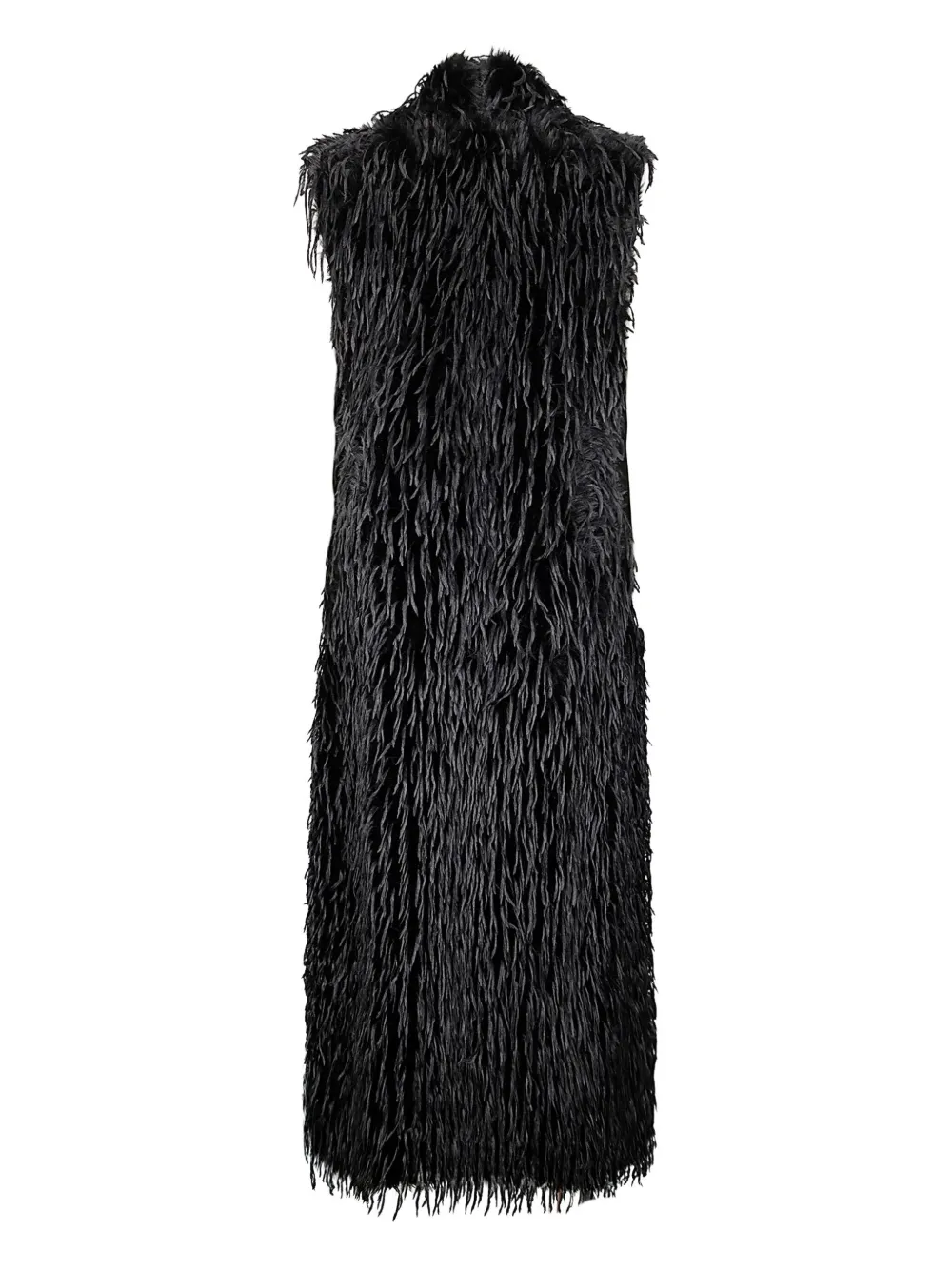 Stefano Mortari fringed sleeveless coat | Faux Fur & Shearling Coats | Image 2