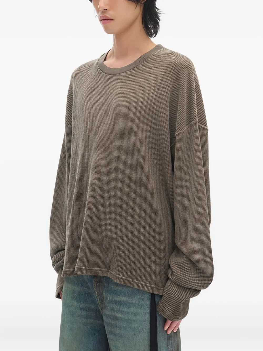 Ann Demeulemeester Emil Long-sleeved T-shirt In Brown