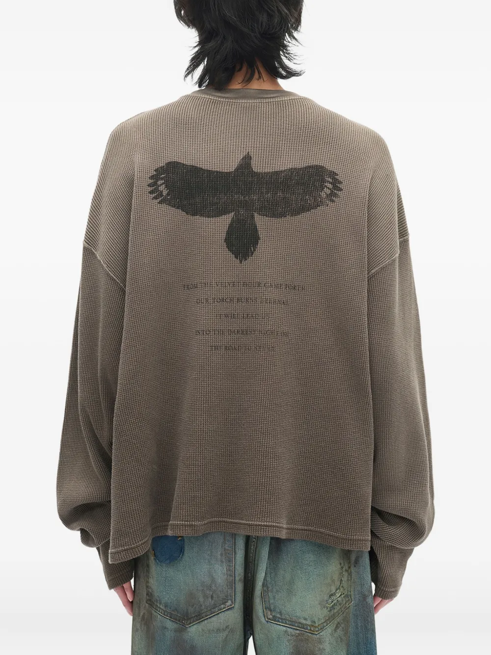 Ann Demeulemeester Emil Long-sleeved T-shirt In Brown