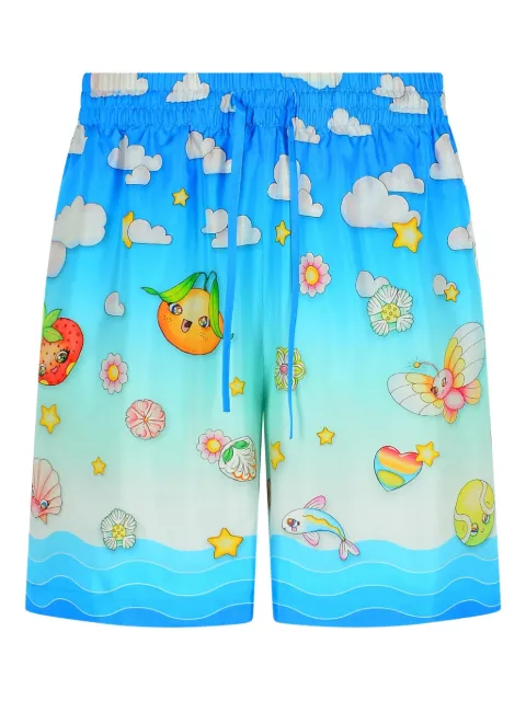 Casablanca bermudas Kawaii de seda