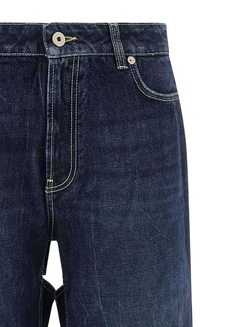 Jean Paul Gaultier The Cut-Out jeans met wijde pijpen Blauw