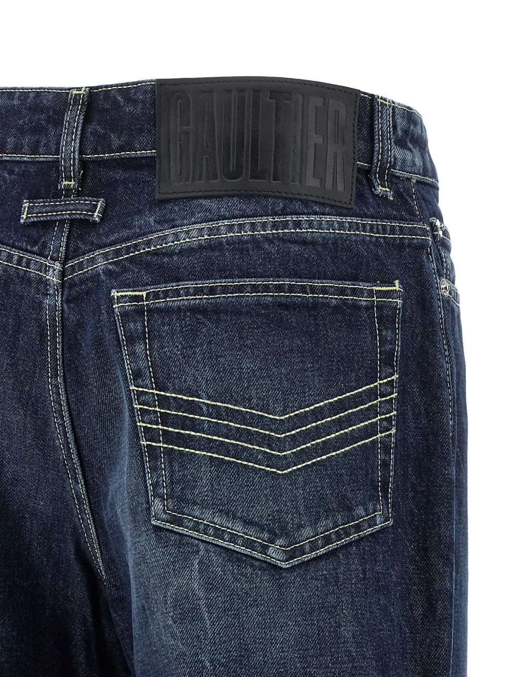 Jean Paul Gaultier The Cut-Out jeans met wijde pijpen Blauw