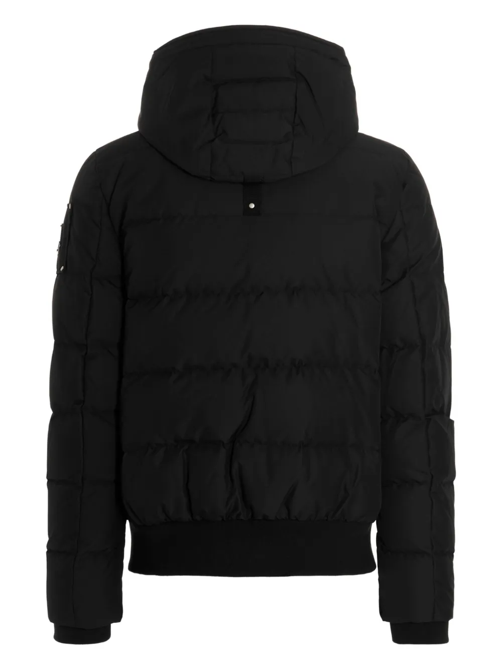 Moose Knuckles Cloud Bomber Jacket With Detachable Hood Clothing In Black