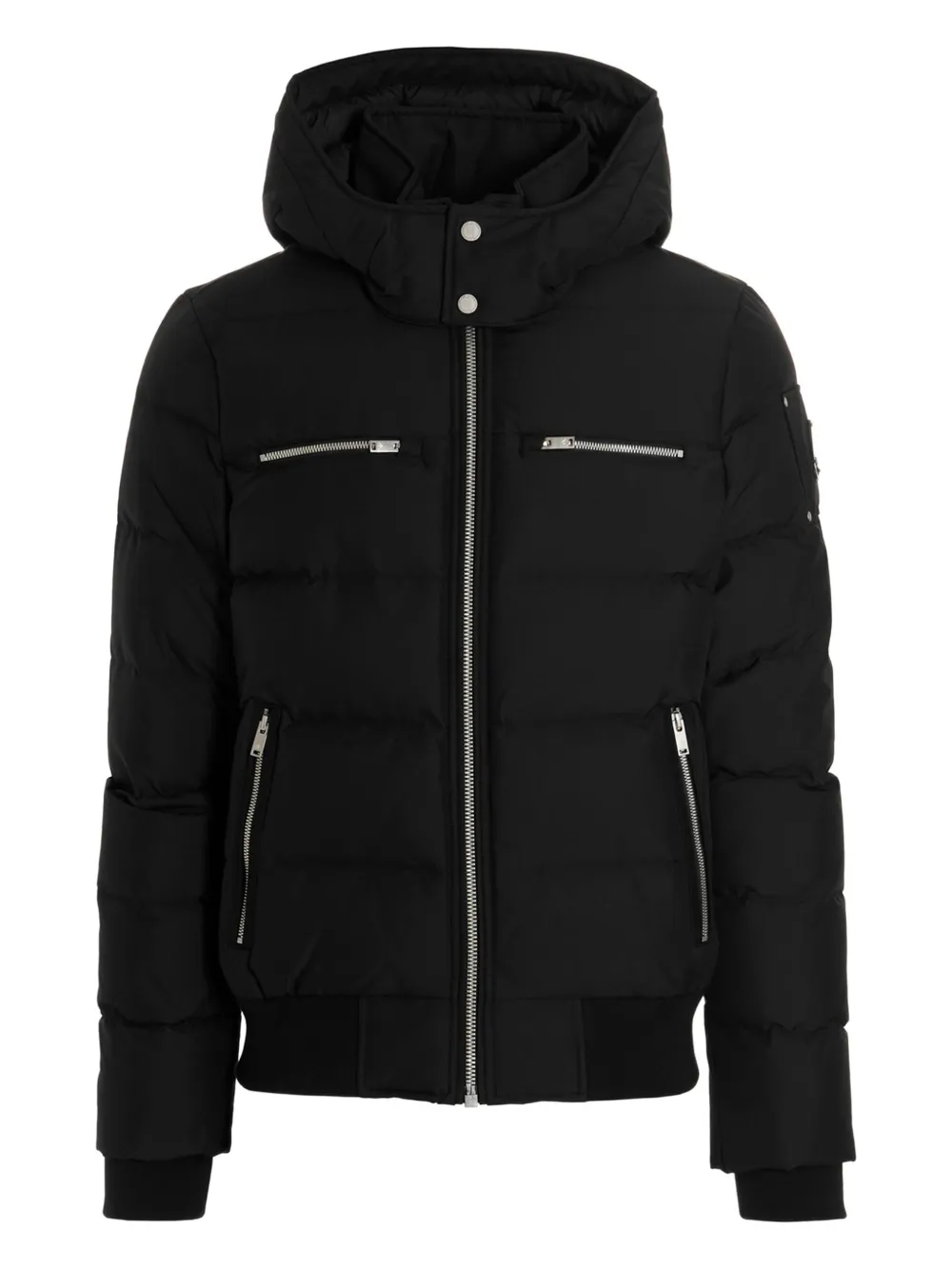 Moose Knuckles removable-hood cloud down jacket - ブラック Moose Knuckles removable-hood cloud down jacket - ブラック