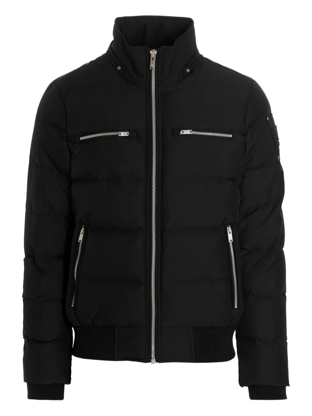 Moose Knuckles Cloud Bomber Jacket With Detachable Hood Clothing In Black