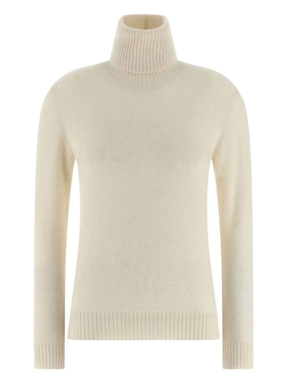 Fabiana Filippi sequin turtleneck sweater - ホワイト Fabiana Filippi sequin turtleneck sweater - ホワイト