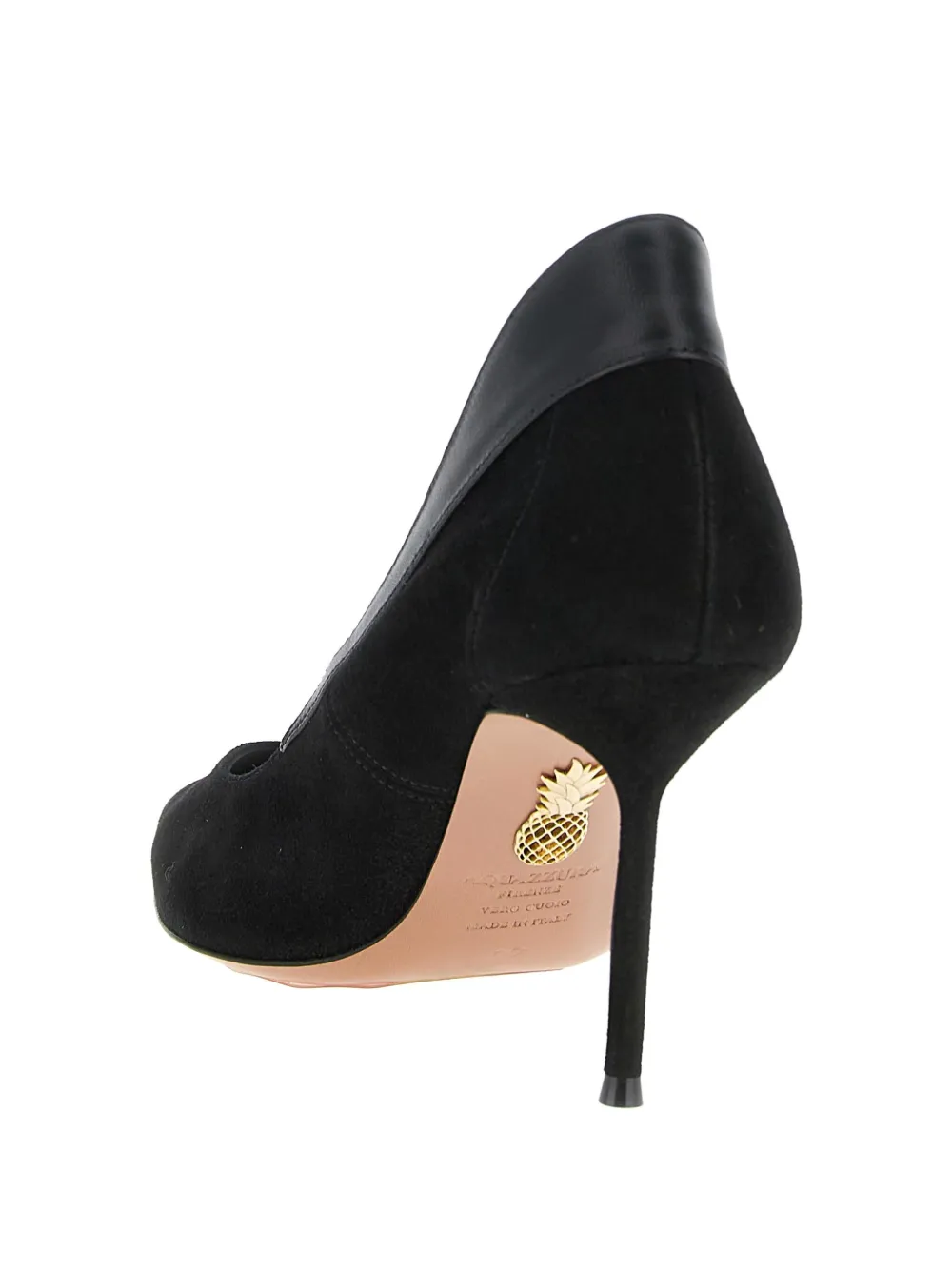 Aquazzura 85 mm Guanto leren pumps Zwart