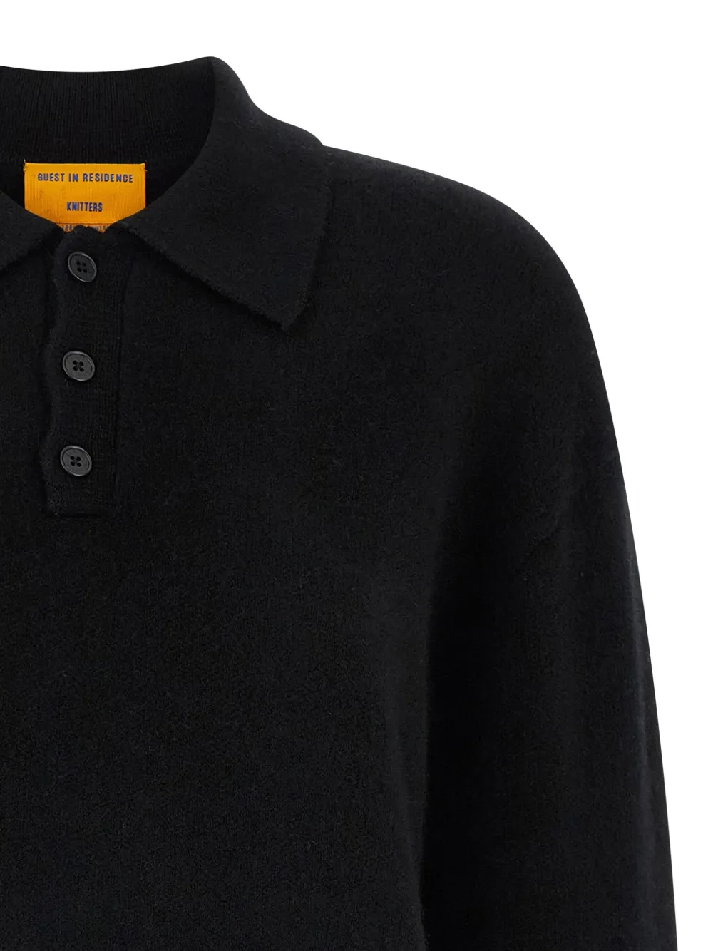 Guest In Residence Allday trui met cuffs Zwart