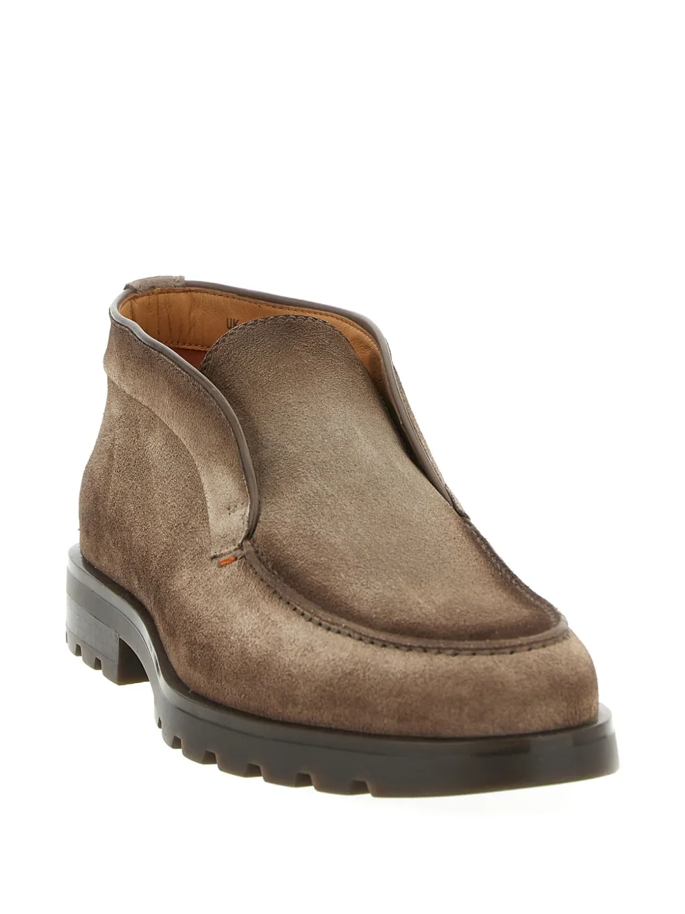 Santoni Leren laarzen Bruin