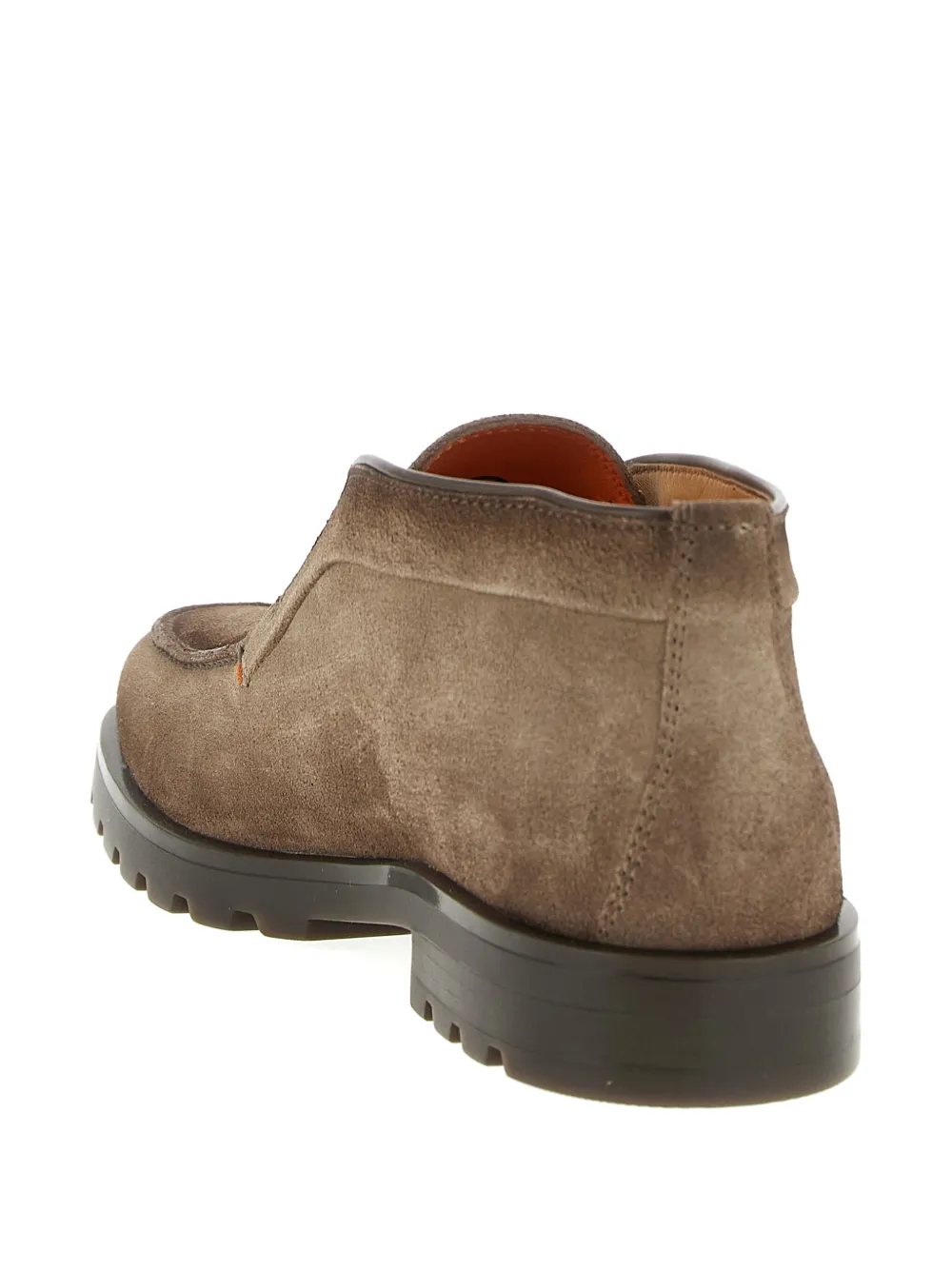 Santoni Leren laarzen Bruin