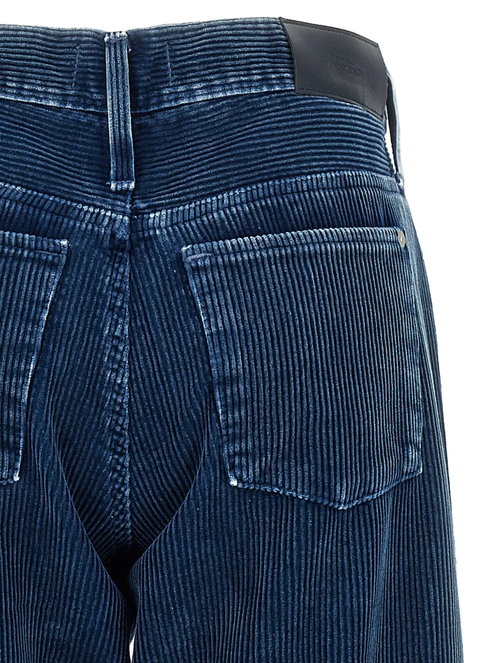 7 For All Mankind Corduroy Cotton Trousers In Blue