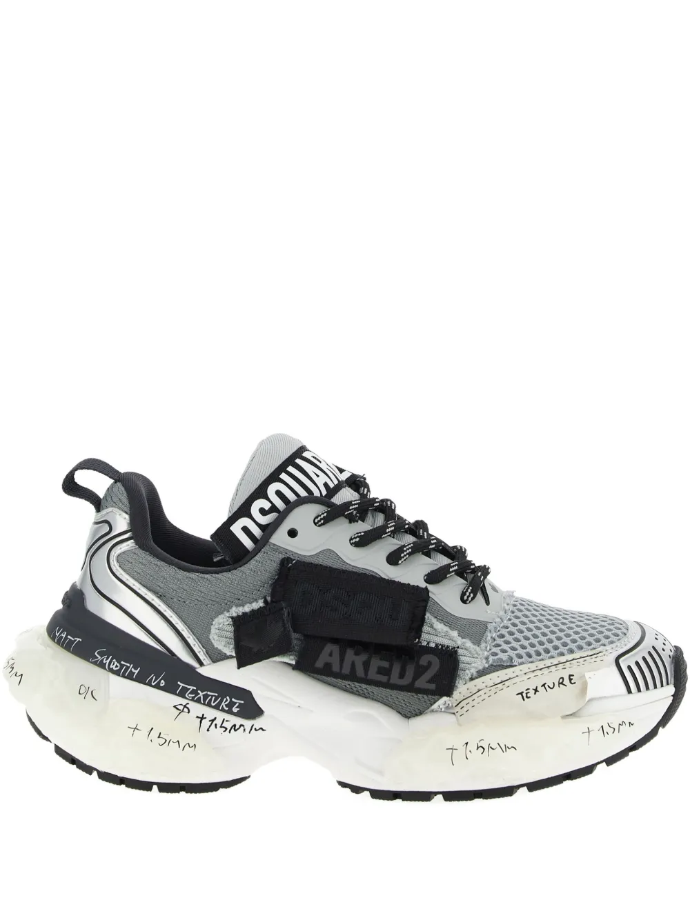 DSQUARED2 Faster mesh-inserts sneakers - グレー DSQUARED2 Faster mesh-inserts sneakers - グレー