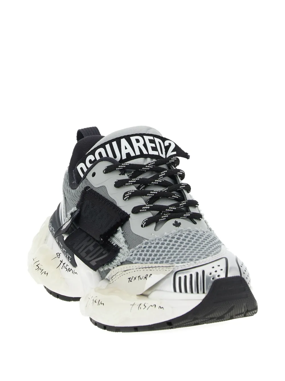 DSQUARED2 Faster mesh-inserts sneakers - Grijs