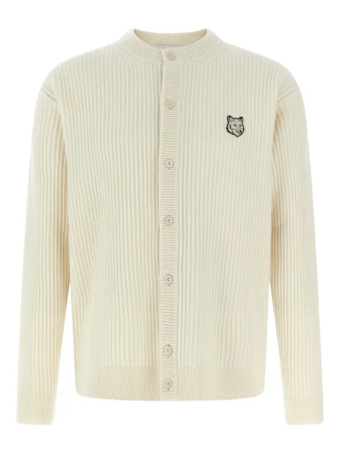 Maison Kitsuné cardigan en maille côtelée