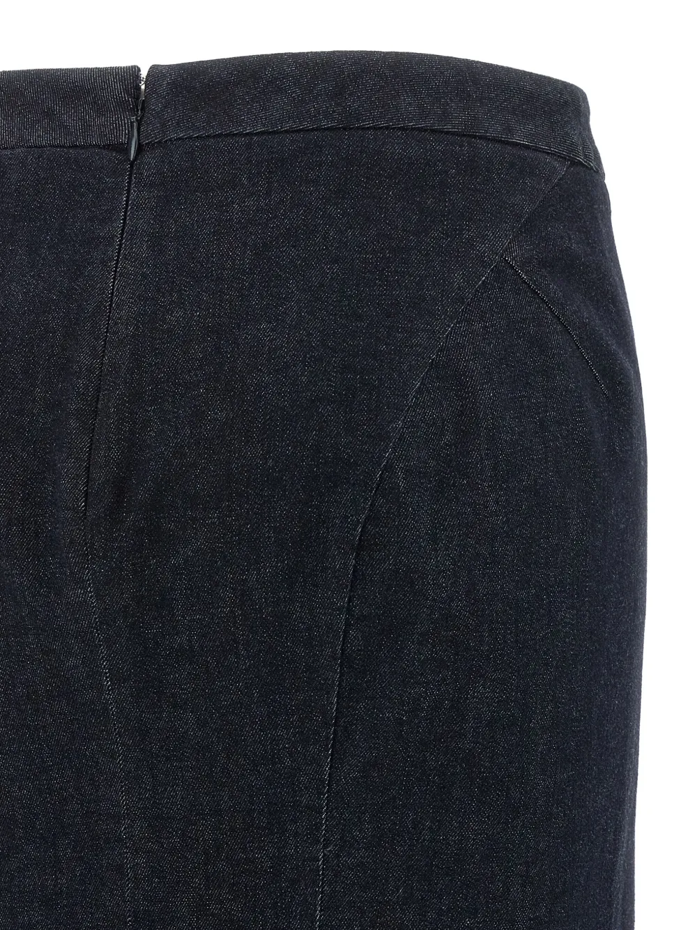 Tom Ford Denim Midi Skirt In Blue