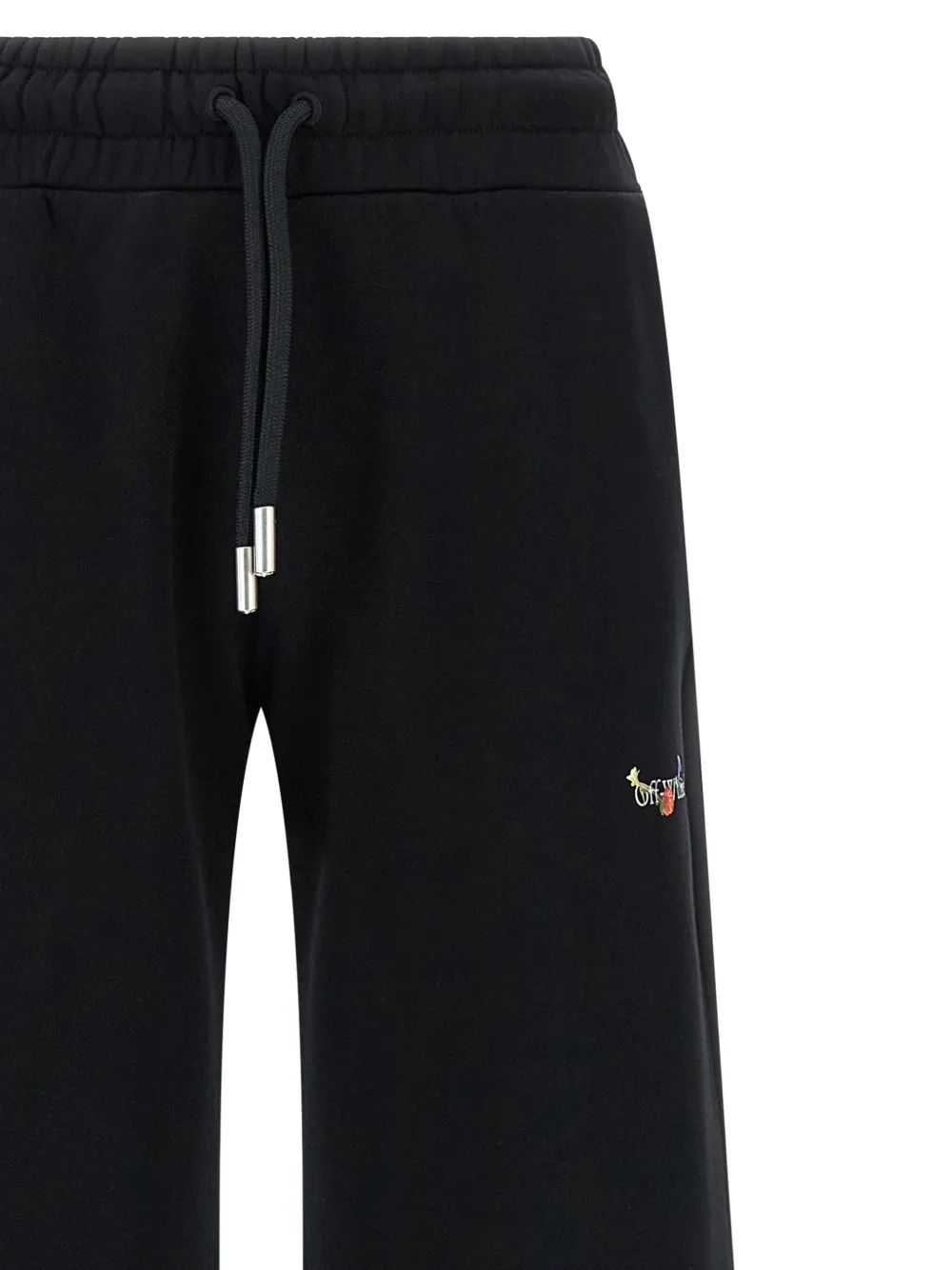Off-white Cotton-jersey Sweatpants In Black