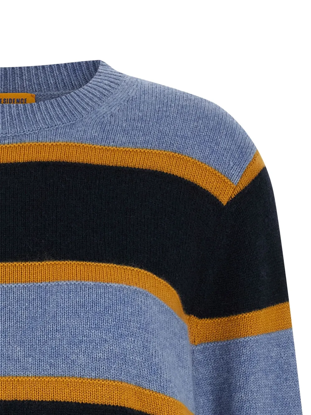 Guest In Residence Striped Crew-neck Sweater In Blue