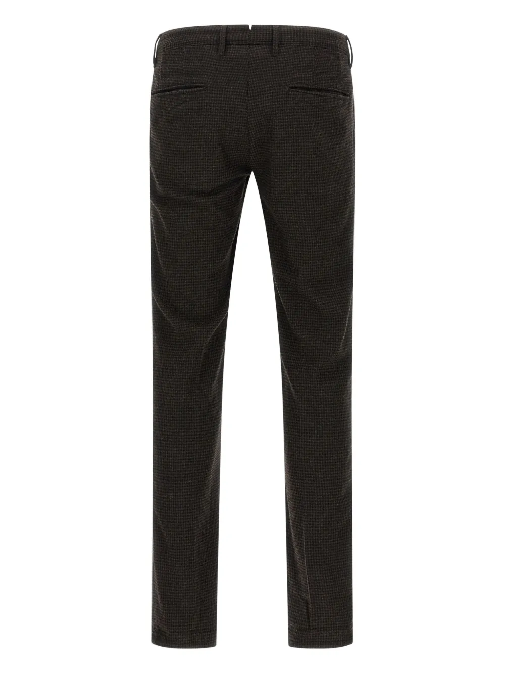 Incotex vichy-patterned trousers - Bruin