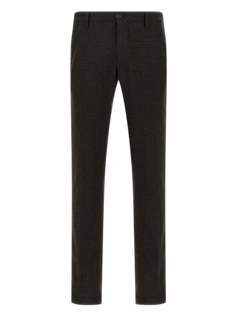 Incotex vichy-patterned trousers