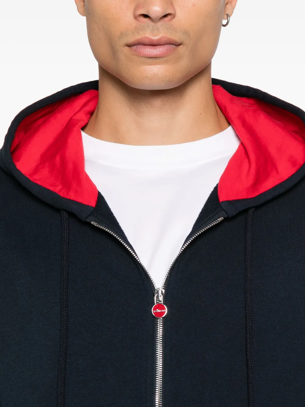 Kiton Katoenen trainingspak met contrasterende band Blauw