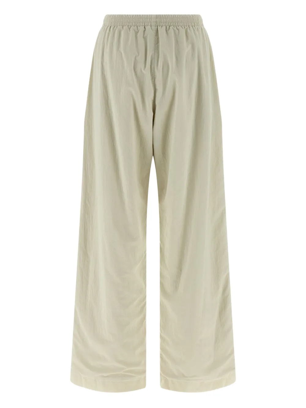 Balenciaga wrinkled-effect logo-embroidery trousers - Beige