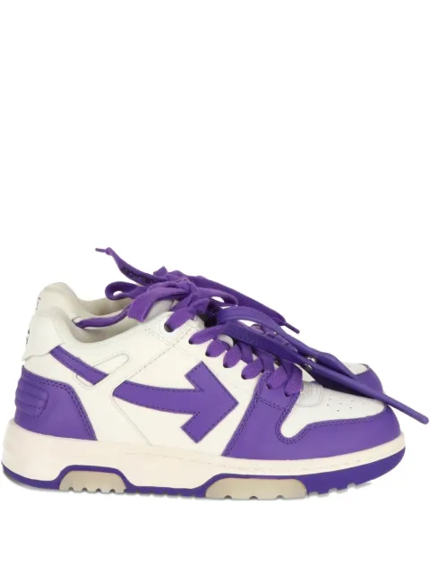 Off-White arrow-motif leather sneakers
