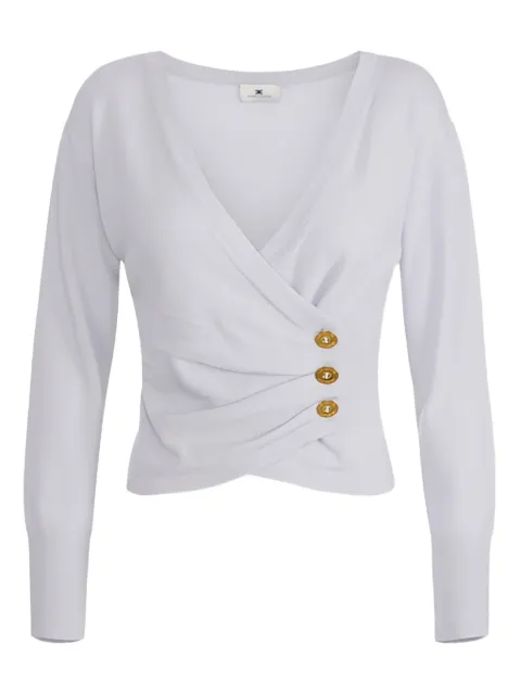 Elisabetta Franchi button-detail top