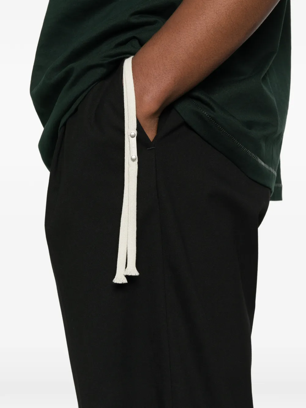 State Of Order Seven Drawstring Trousers In Black