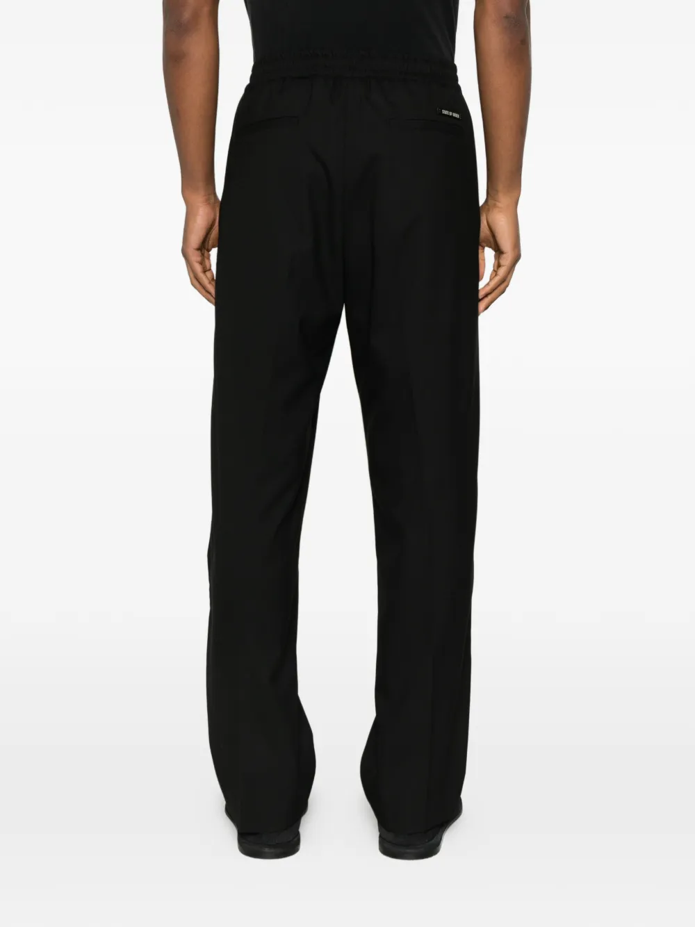 State Of Order Seven Drawstring Trousers In Black