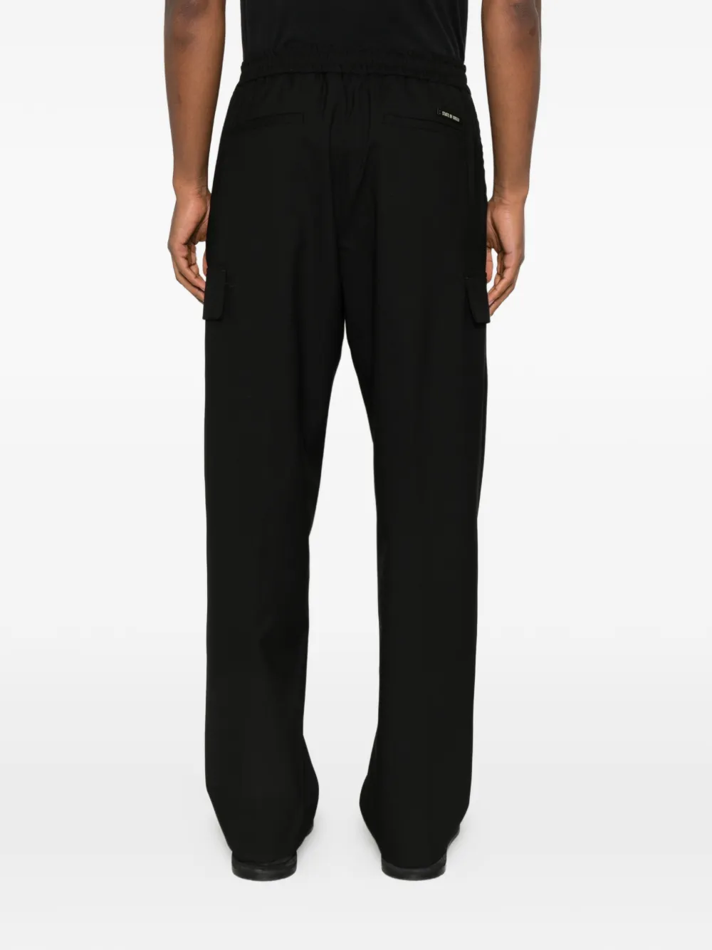 State Of Order Yak Cargo Drawstring Trousers In Black