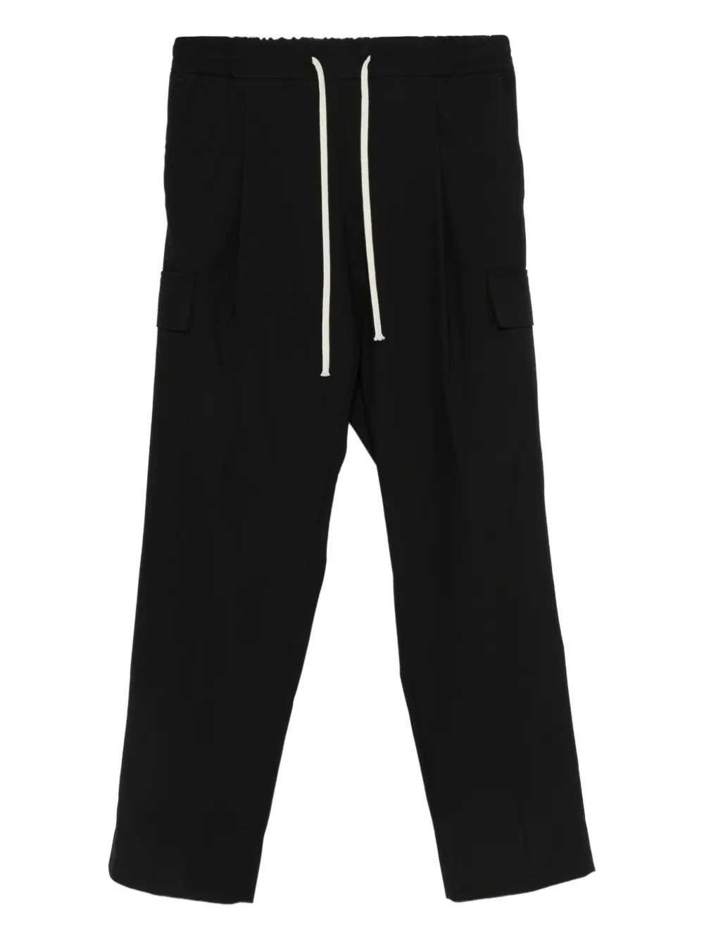 State Of Order Yak Cargo Drawstring Trousers In Black