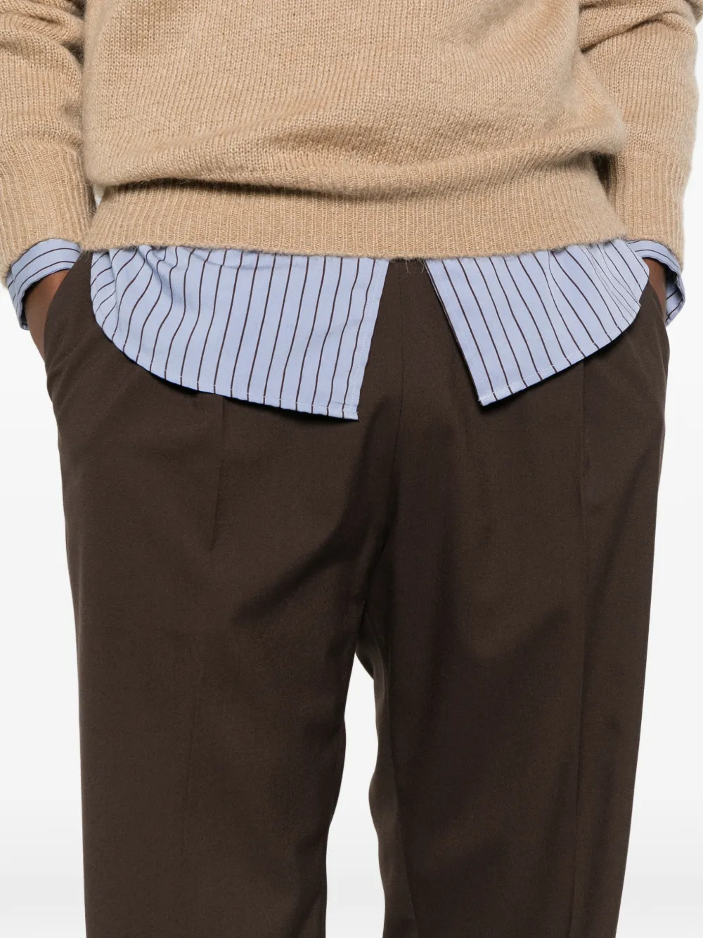 State Of Order Seven Drawstring Trousers In Brown