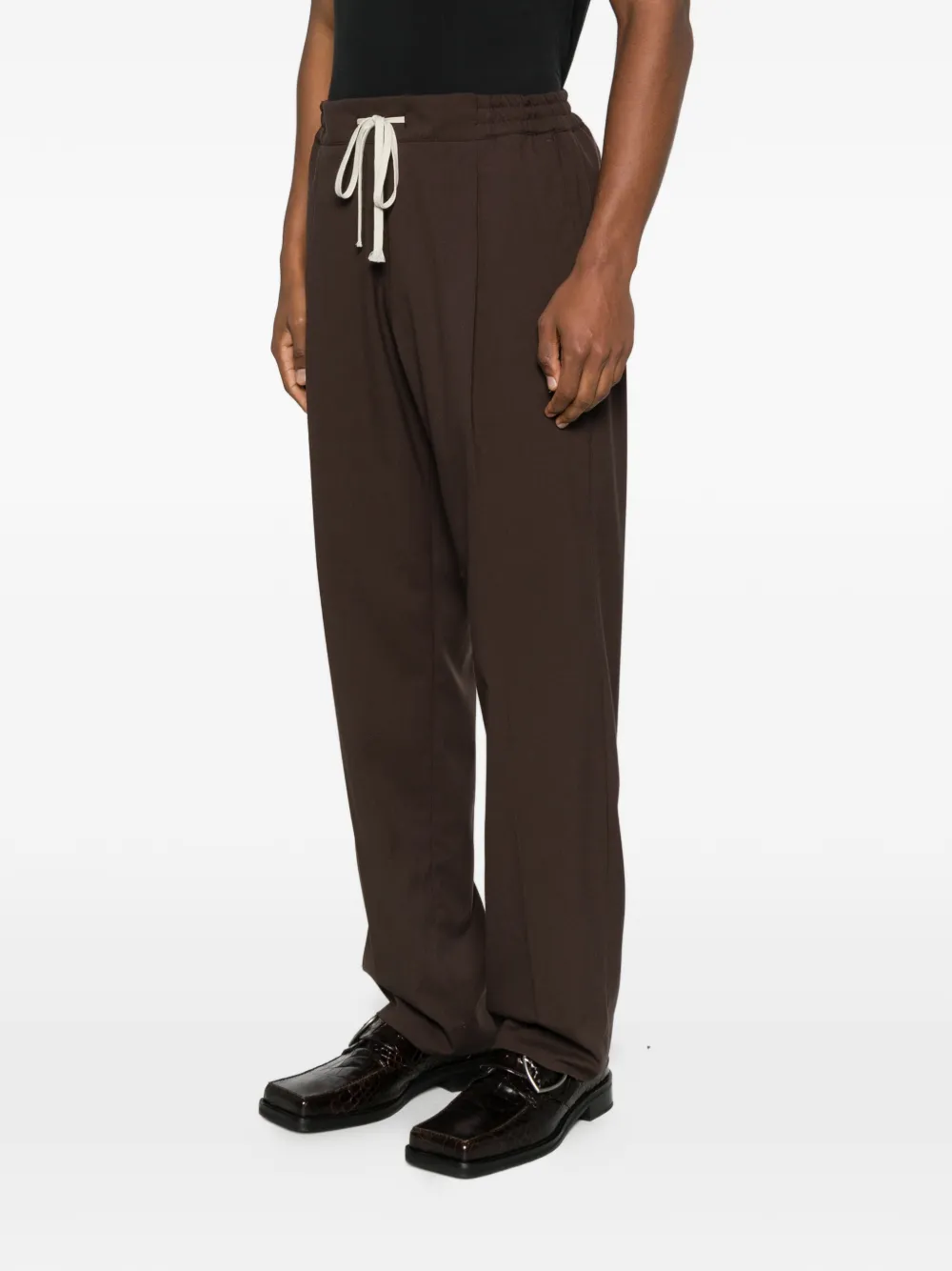 State Of Order Seven Drawstring Trousers In Brown