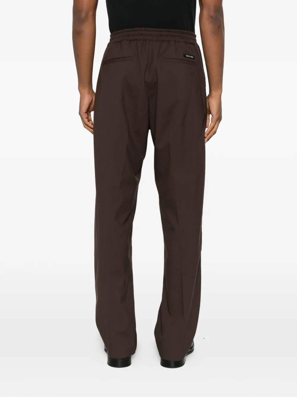 State Of Order Seven Drawstring Trousers In Brown
