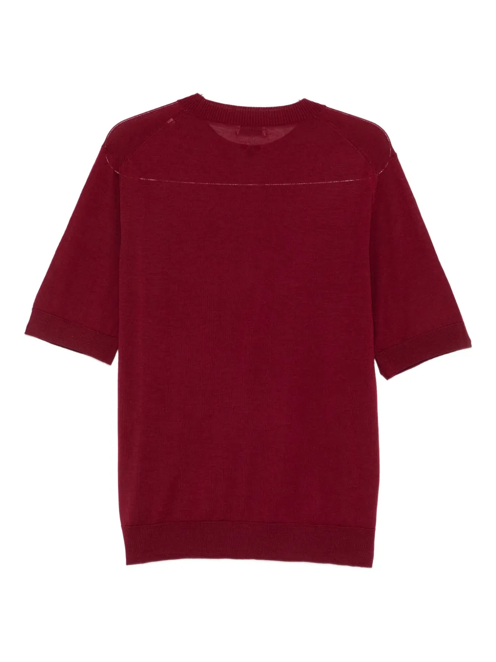 Ballantyne crew-neck wool T-shirt - Rood