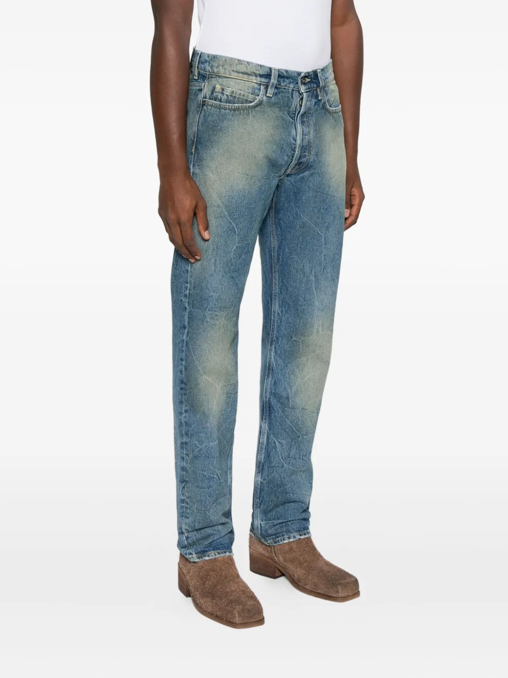 Salvatore Santoro Jeans met knopen Blauw