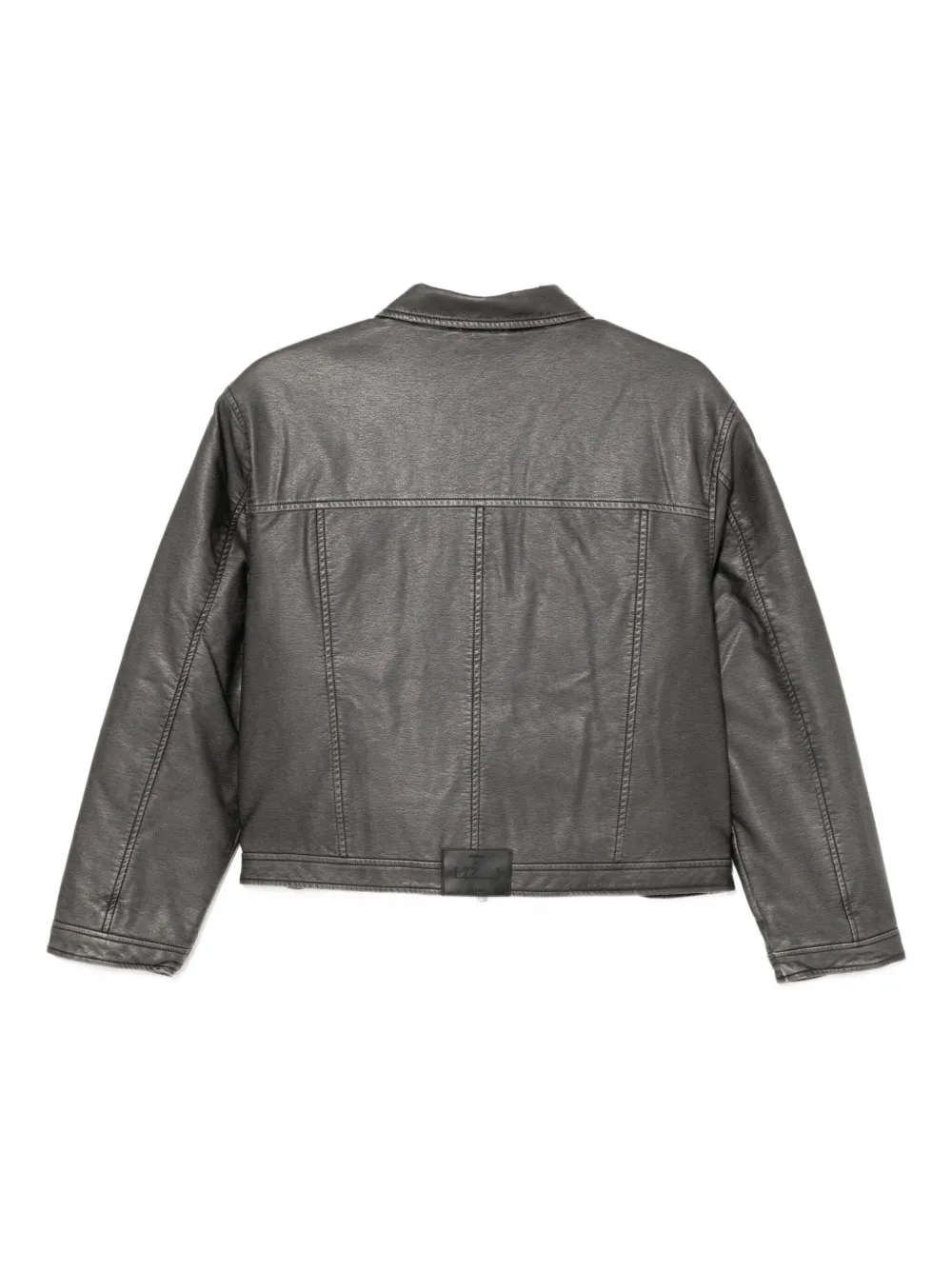 Izzue Logo-plaque Jacket In Gray